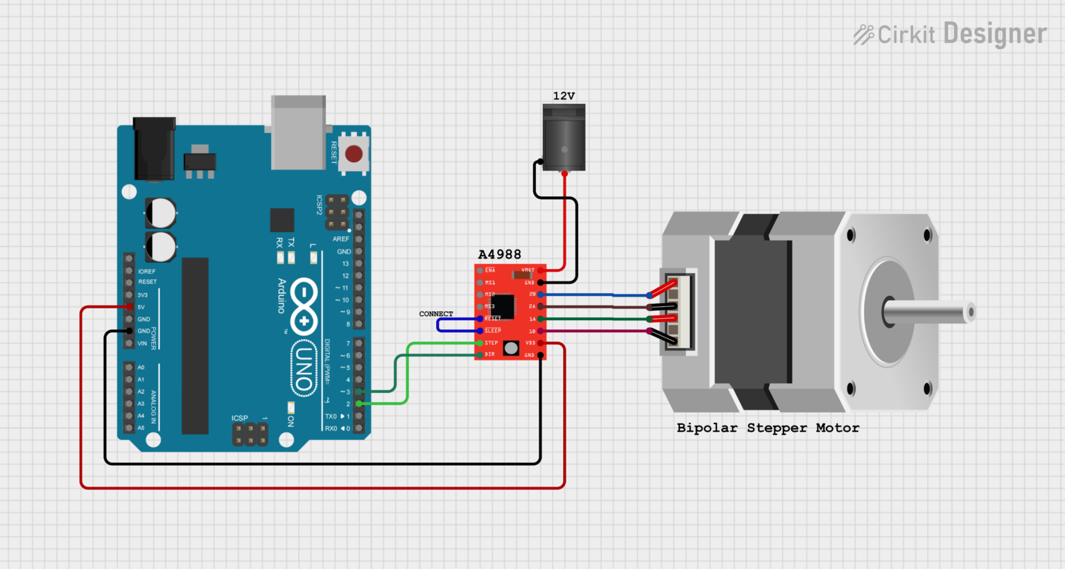 How to Control a Stepper Motor with Arduino and A4988 Stepper Motor ...